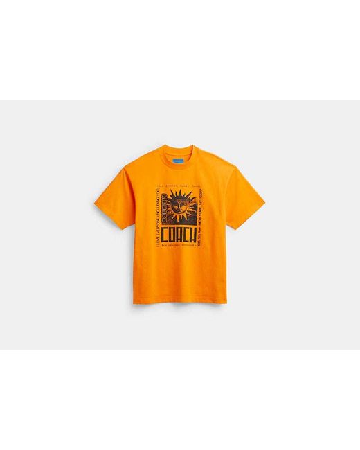 COACH Black The Lil Nas X Drop Sun T-shirt for men