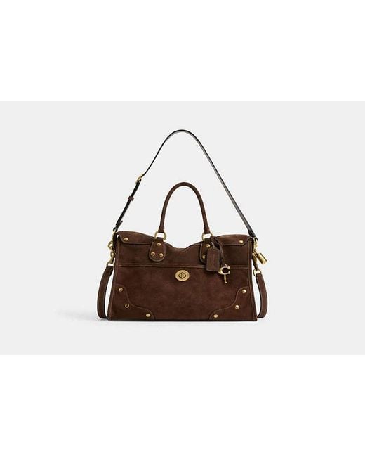 COACH Black Rhyder Satchel Bag 38