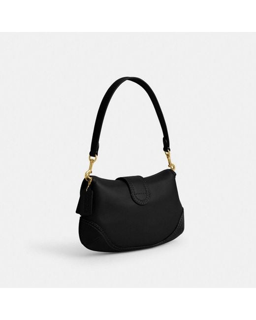 COACH Soho Flap Bag In Regenerative Leather in Black | Lyst