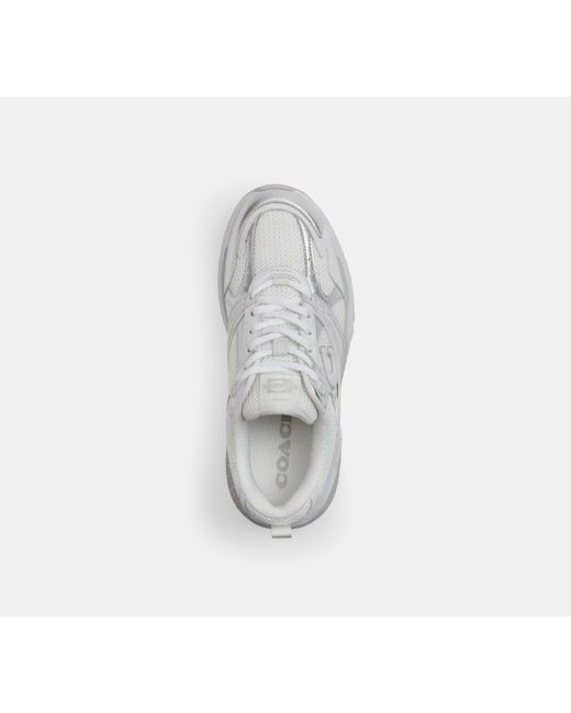COACH White Mesh' Sports Shoes