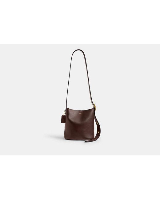 COACH Black Bleecker Bucket Bag 21