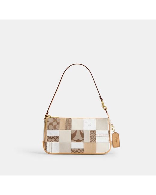 COACH Natural Plaza Bag 25 With Patchwork