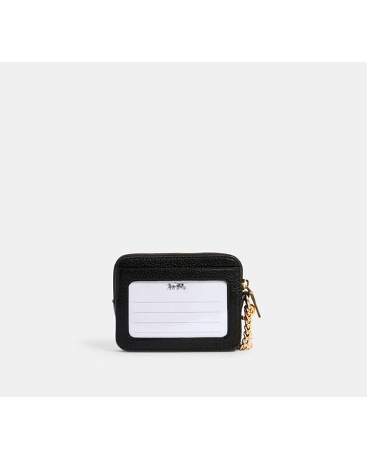 COACH Black Zip Card Case