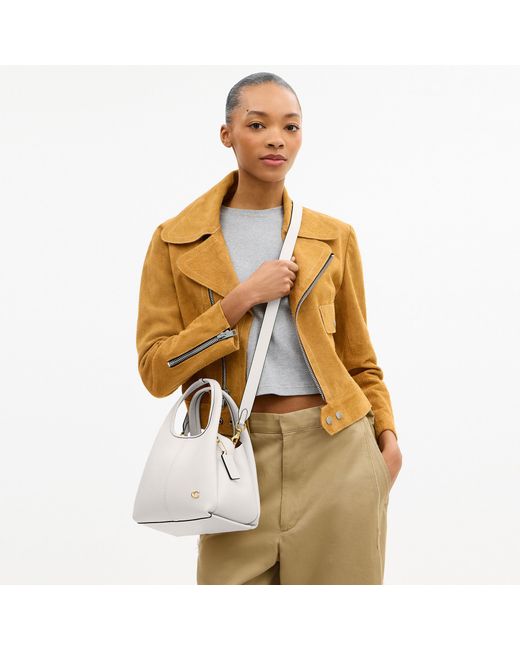 COACH Lana Shoulder Bag 23 in White | Lyst