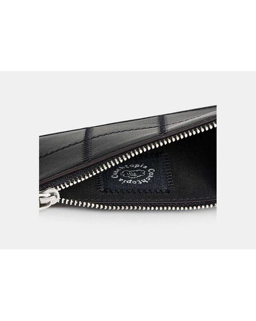 Coachtopia Black Alter/Ego Zip Card Case With Key Ring for men