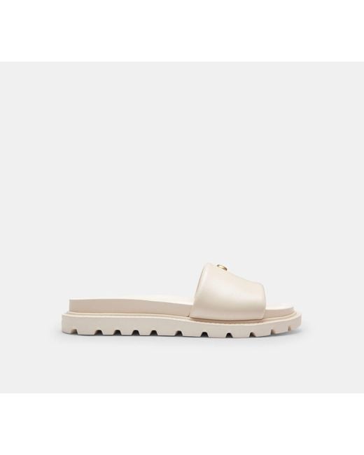 COACH Black Brynn Slide Sandal
