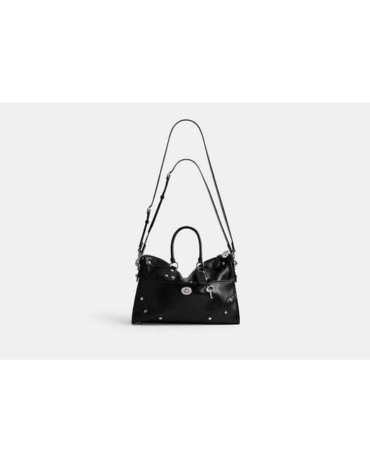 COACH Black Rhyder Satchel Bag 38