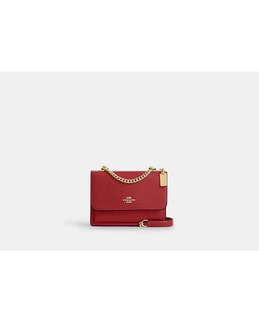 COACH Red Klare Mini Umhängetasche