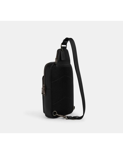 Mochila De Firma Ethan En Lona COACH de hombre de color Black