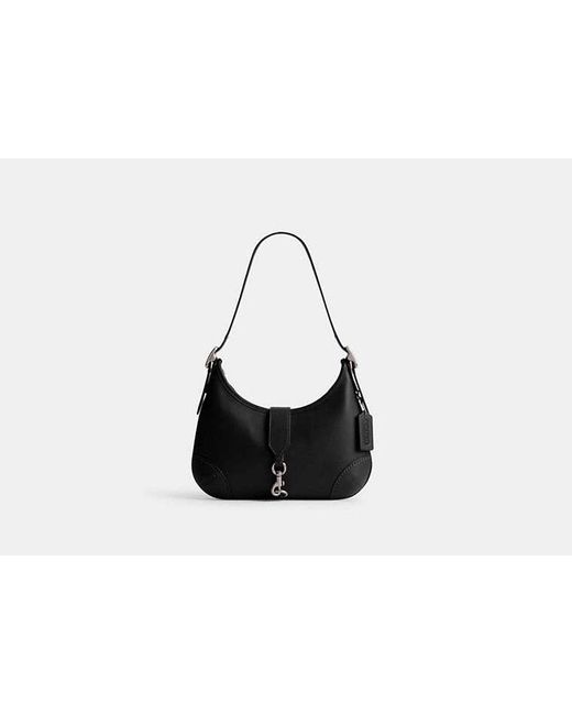 COACH Black Hamptons Hobo Bag