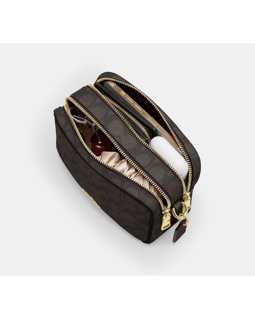 COACH Black Mini Carey Crossbody Bag