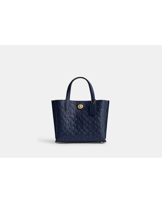 COACH Blue Willow Tote Bag 24
