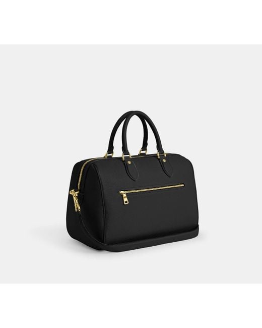 COACH Black Rowan Große Satchel