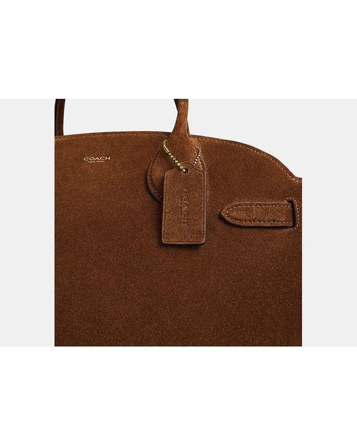 COACH Brown Soft Empire Carryall Bag 40