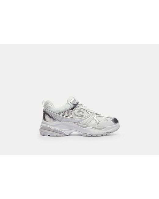 COACH White Mesh' Sports Shoes