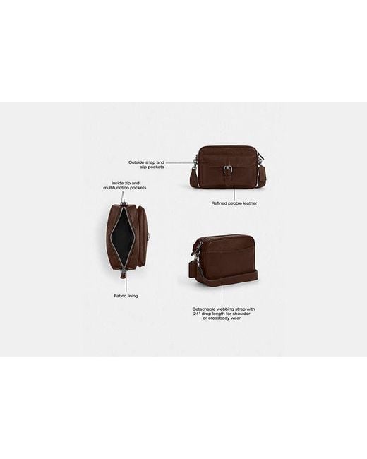 COACH Brown Warner Crossbody Bag for men