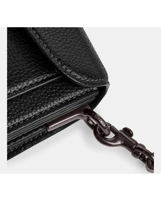 COACH Black Tabby 20 Leather Shoulder Bag