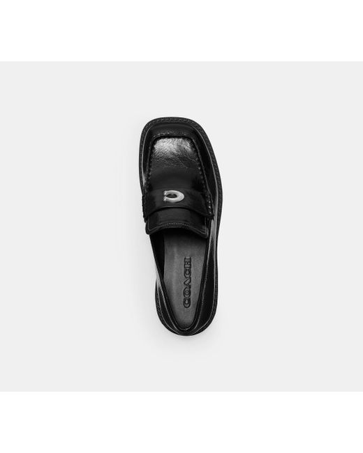 COACH Black Pennyloafer