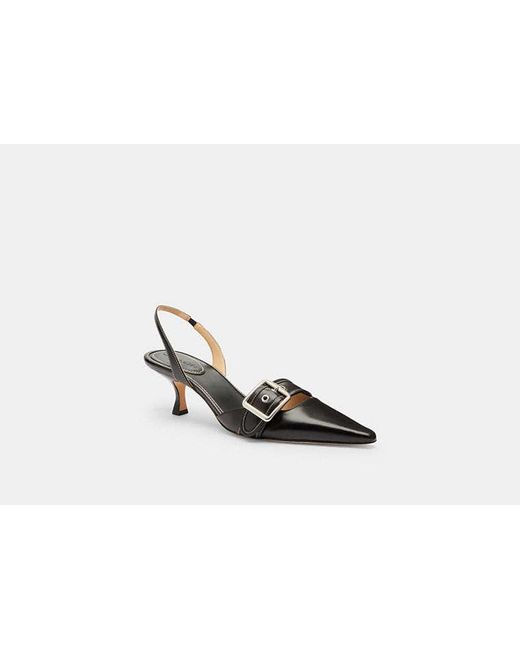 COACH Black Margot Slingback