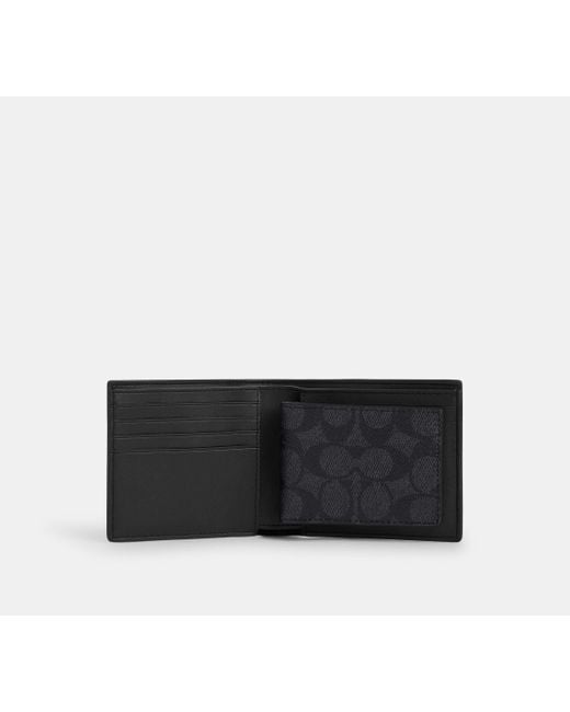 Wallet De Coach Outlet Coach Outlet Slim Money Clip Billfold