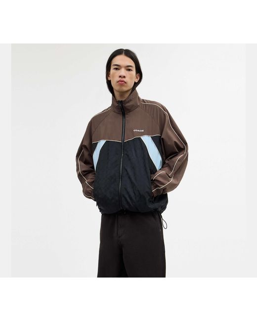 COACH Black Track Jacket for men
