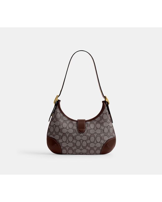 COACH Black Hamptons Hobo Bag