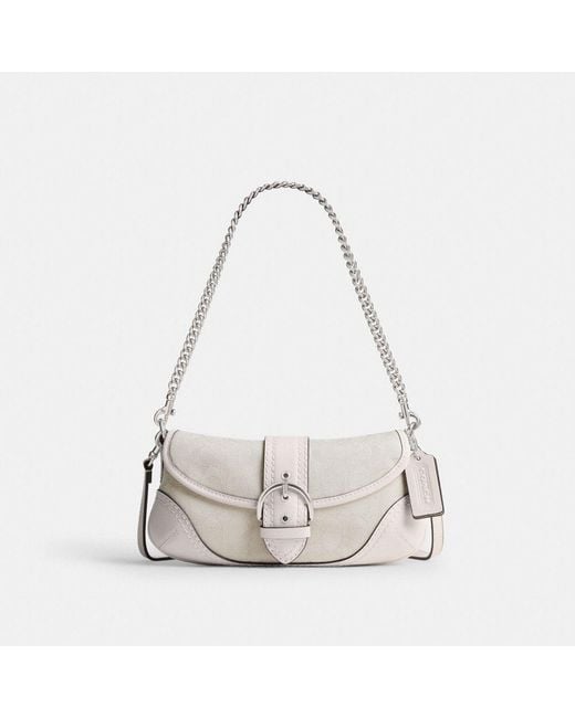 COACH Soho Bag 25 In Signature Jacquard in White | Lyst Canada