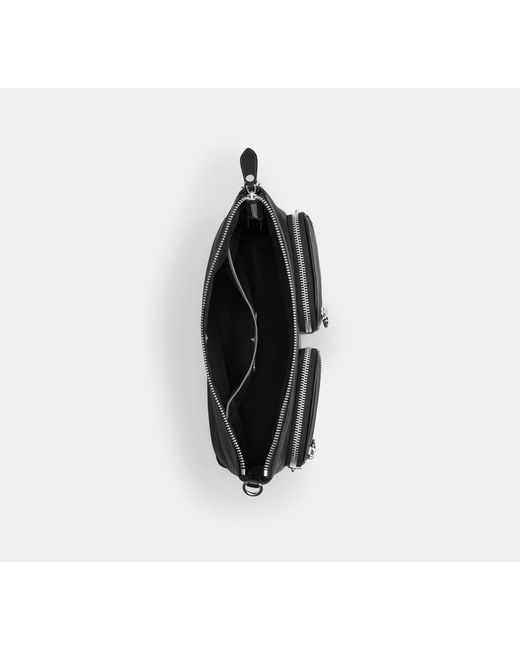 COACH Black Domino File Bag for men