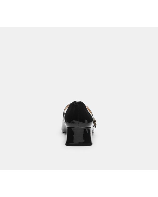 COACH Black Angelina Mary Jane Flat