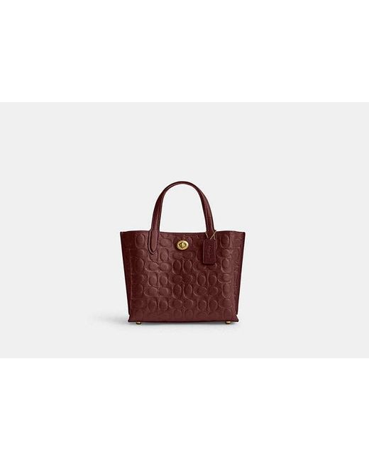 COACH Red Willow Tote Bag 24