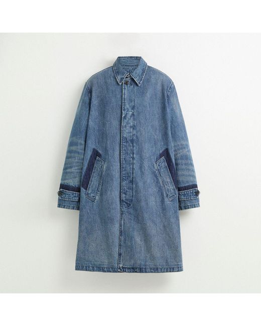 THE COACHMAN / Mens Denim Duffle Coat main image 1