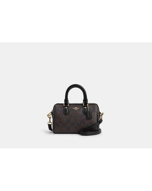COACH Black Mini Rowan Crossbody Bag
