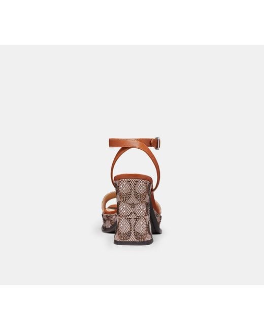 COACH Black Platform Sandal