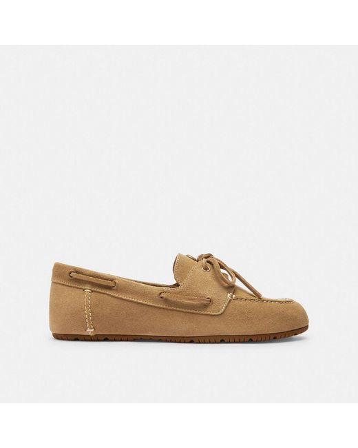 COACH Natural Sculpted C Boat Shoe