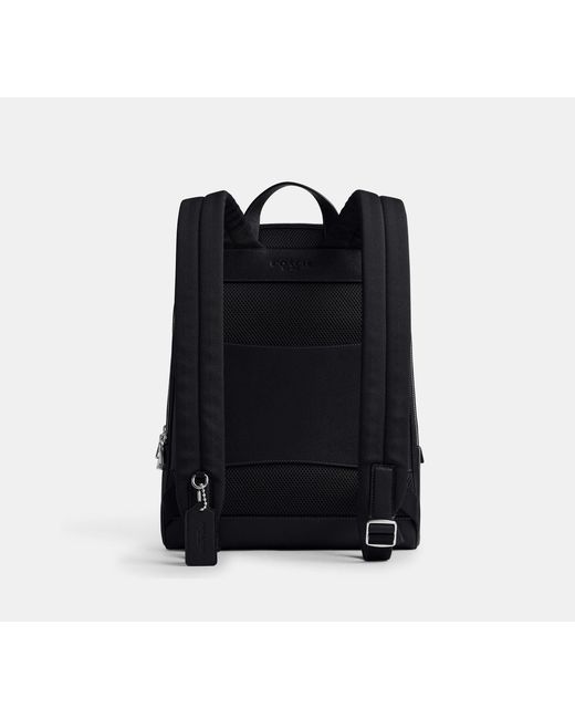 COACH Black Wade Backpack for men