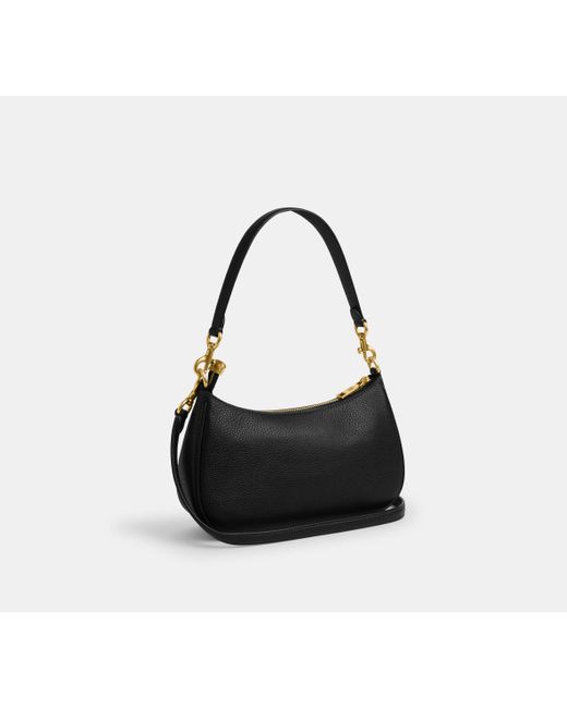 Borsa A Tracolla Teri Con Cristalli di COACH in Black
