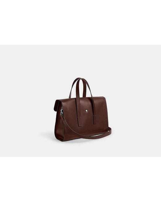 Cartera Flatiron COACH de hombre de color Brown