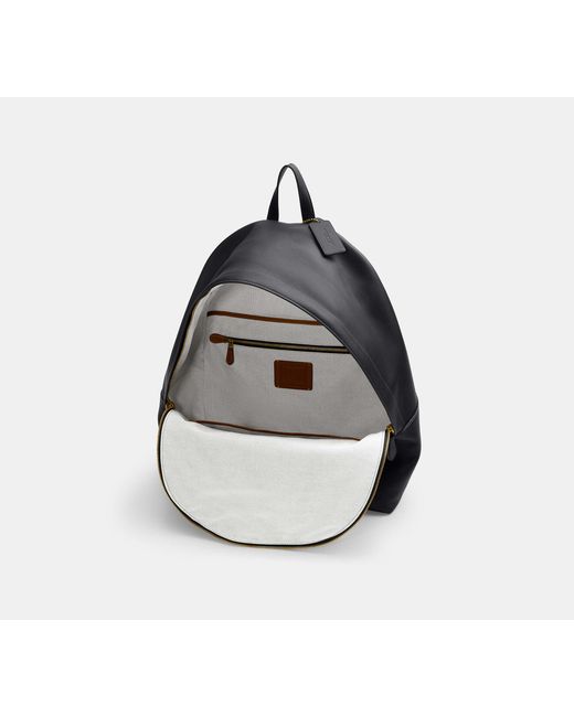 COACH Black Kisslock Frame Backpack