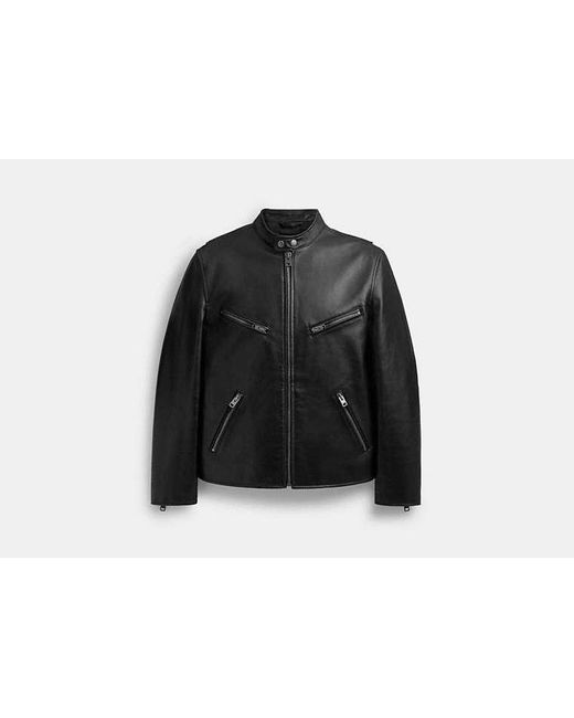 COACH Racer-Jacke aus Leder in Black für Herren