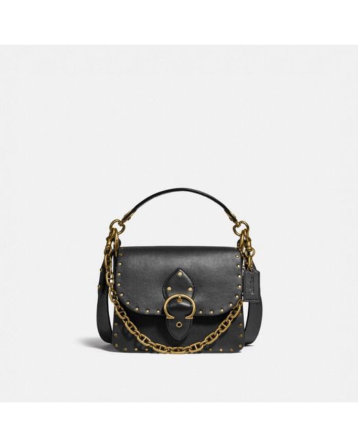 COACH Beat Shoulder Bag 18 With Rivets in Black Lyst