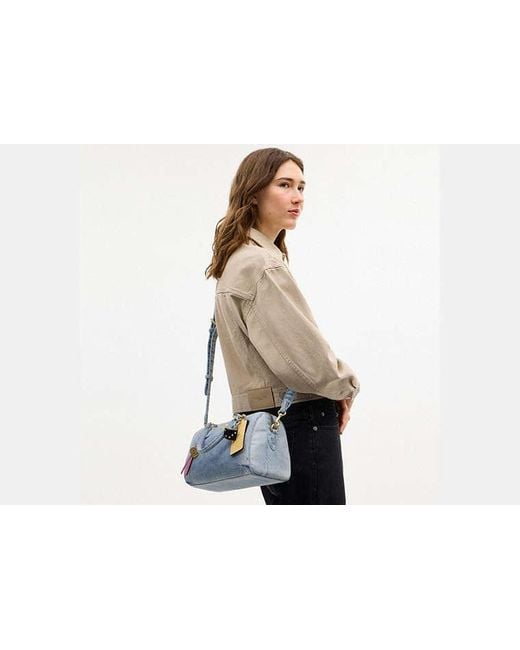 COACH Black Rowan Satchel Bag