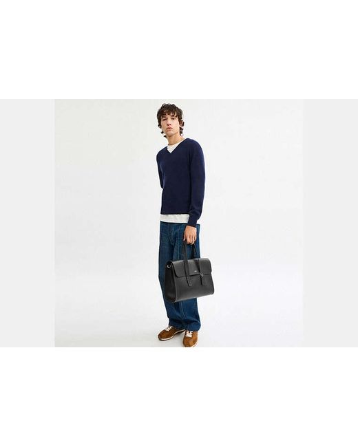 Porte-Documents Flatiron COACH pour homme en coloris Black