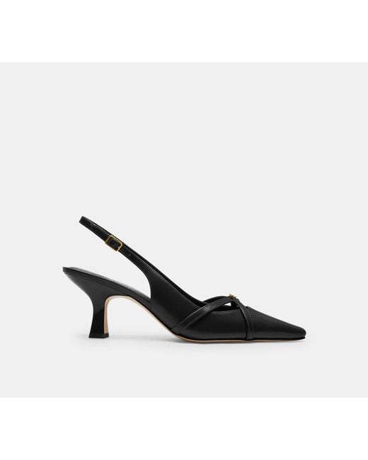 COACH Black Rowyn Slingback