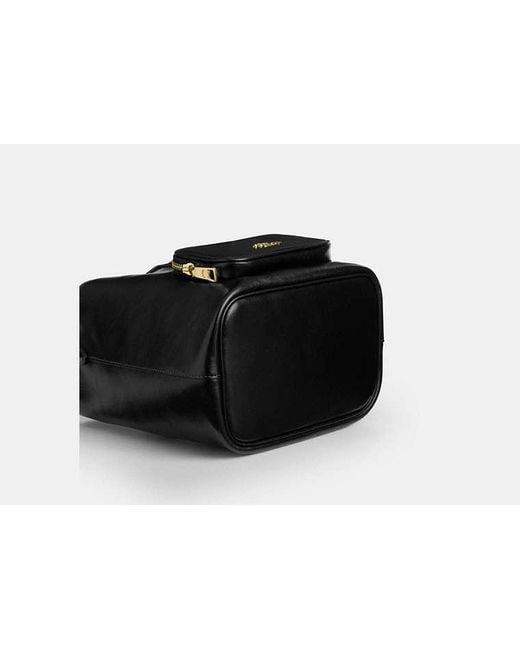 COACH Black Rowan Bucket Bag With Pocket