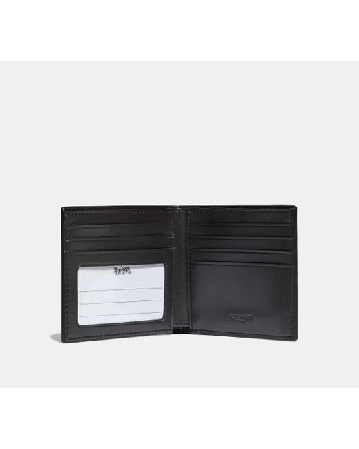 COACH White Id Billfold Wallet In Signature Canvas for men