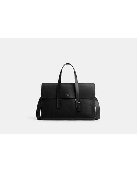 Cartella Portadocumenti Flatiron di COACH in Black da Uomo