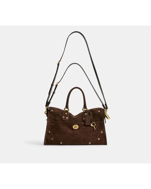 COACH Black Rhyder Satchel Bag 38