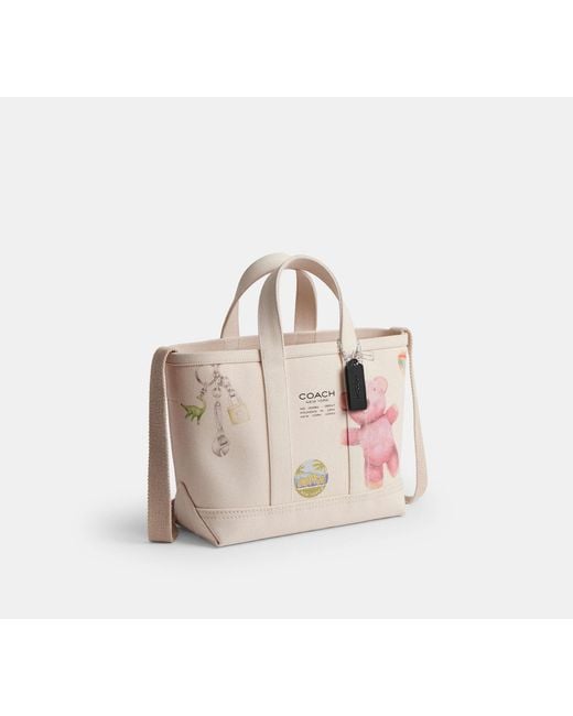 COACH Black Utility Tote Bag 27 With Sketch Print for men
