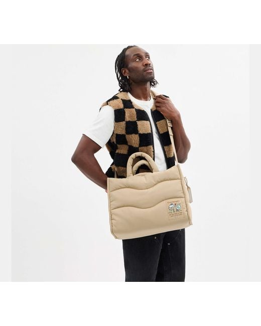 COACH Black Topia Loop Tote