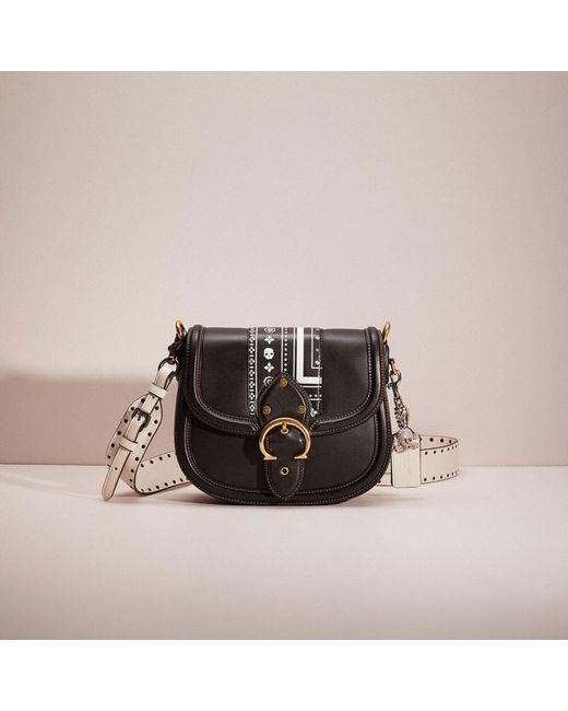 COACH Upcrafted Beat Saddle Bag in Black Lyst